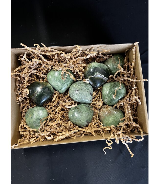 Green Opal Hearts 1KG bulk lot