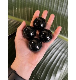 Black Obsidian Sphere, 35-39mm