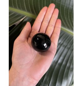 Black Obsidian Sphere, 40-44mm