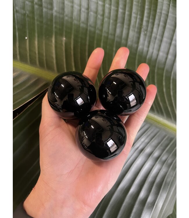 Black Obsidian Sphere, 45-49mm