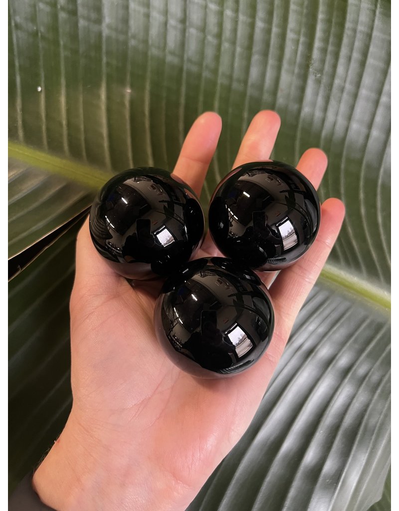Black Obsidian Sphere, 45-49mm