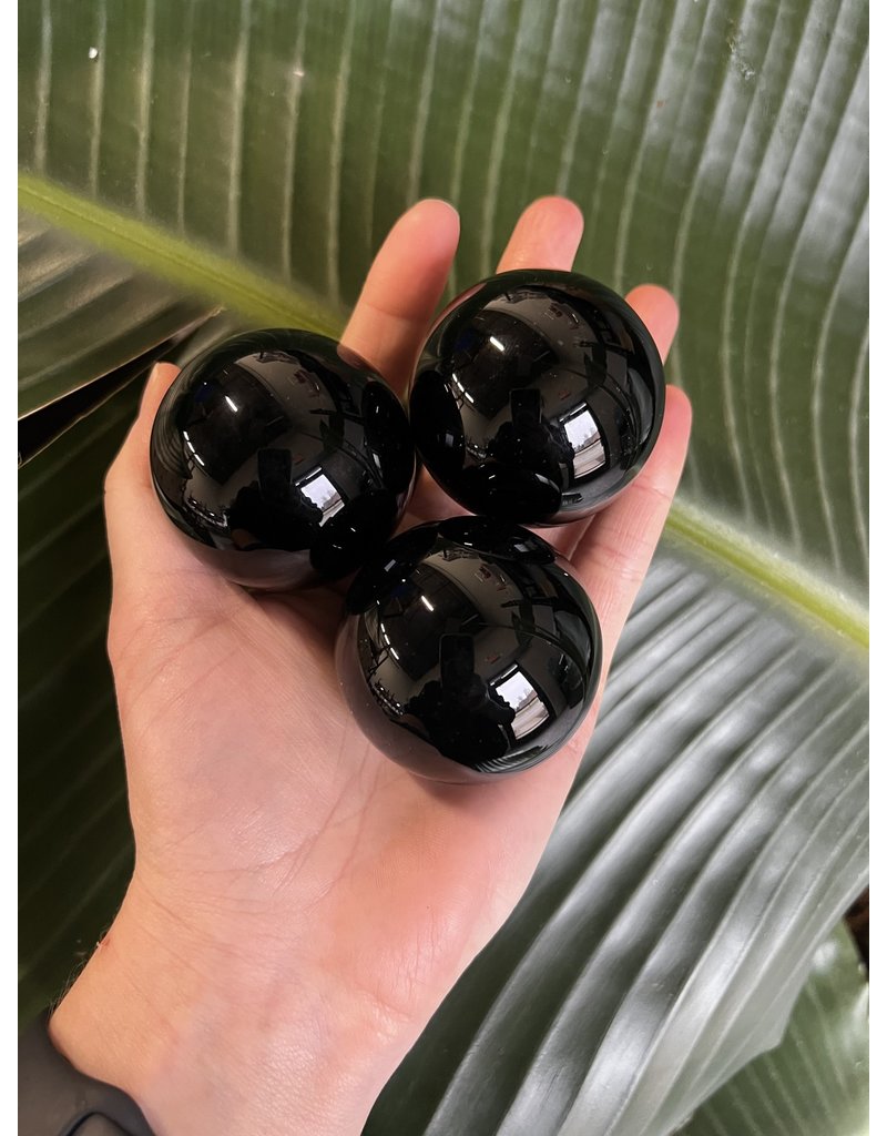 Black Obsidian Sphere, 50-54mm