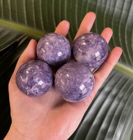 Lepidolite Sphere, 45-49mm