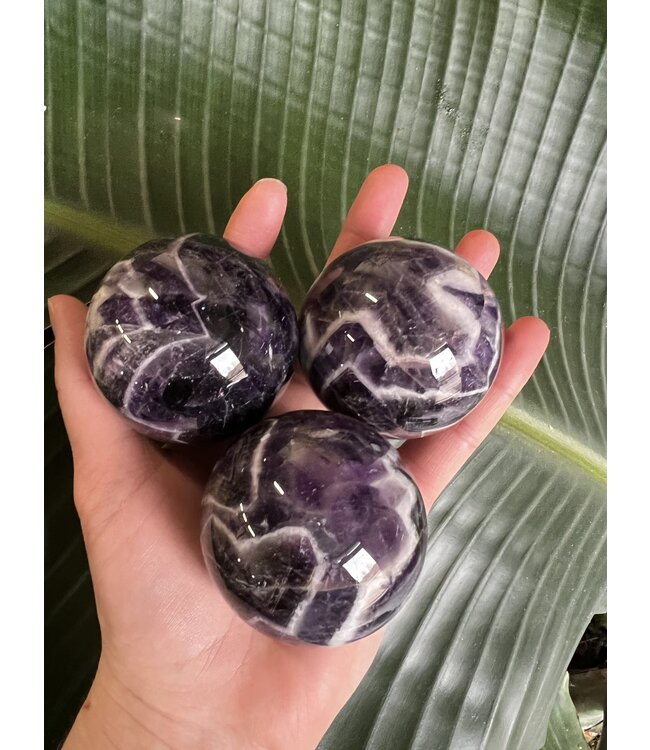 Chevron Amethyst Sphere, 55-59mm