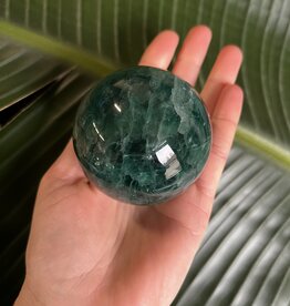 Green Fluorite Sphere, 60-64mm