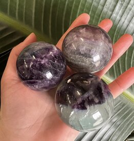 Rainbow Fluorite Sphere, 50-54mm