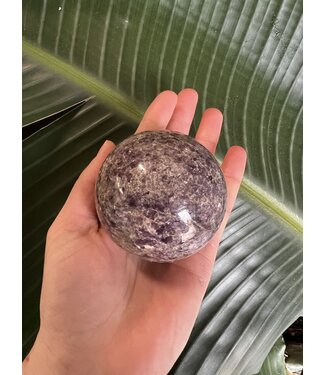 Lepidolite Sphere, 65-69mm