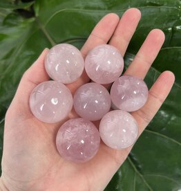 Rose Quartz Sphere, 2.5-3cm