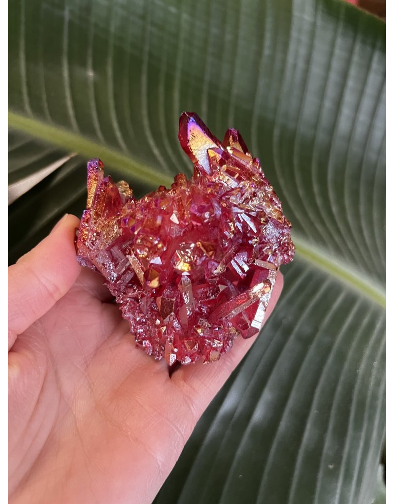 Red Aura Cluster 26 166gr The Raw Rock Shop Inc