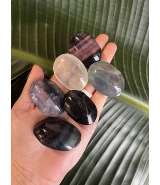 Rainbow Fluorite Palm Stone, Size XX-Small [25-49gr]