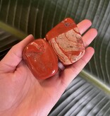 Red Jasper Palm Stone, Size Small [75-99gr]