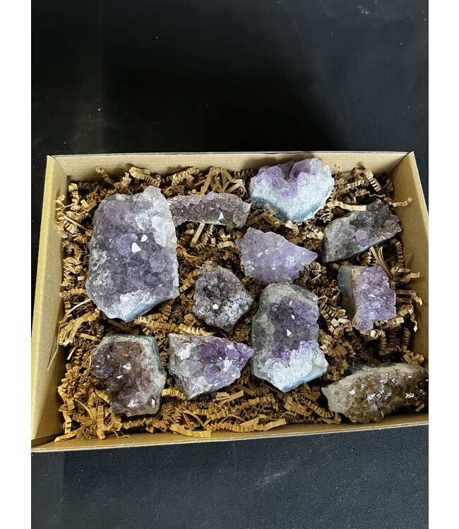 Amethyst Druzy Clusters 1KG bulk lot