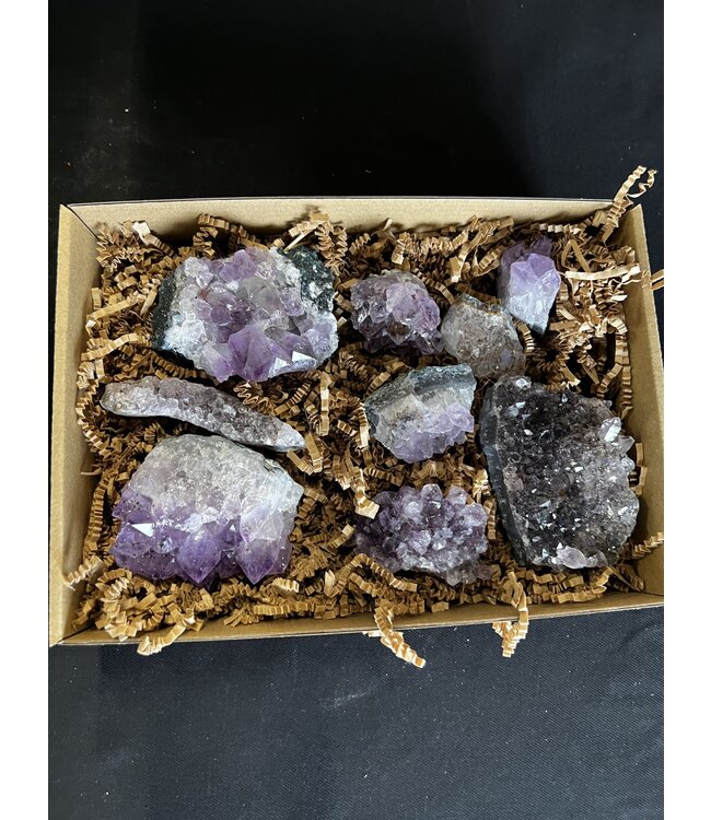 Amethyst Druzy Clusters 1KG bulk lot