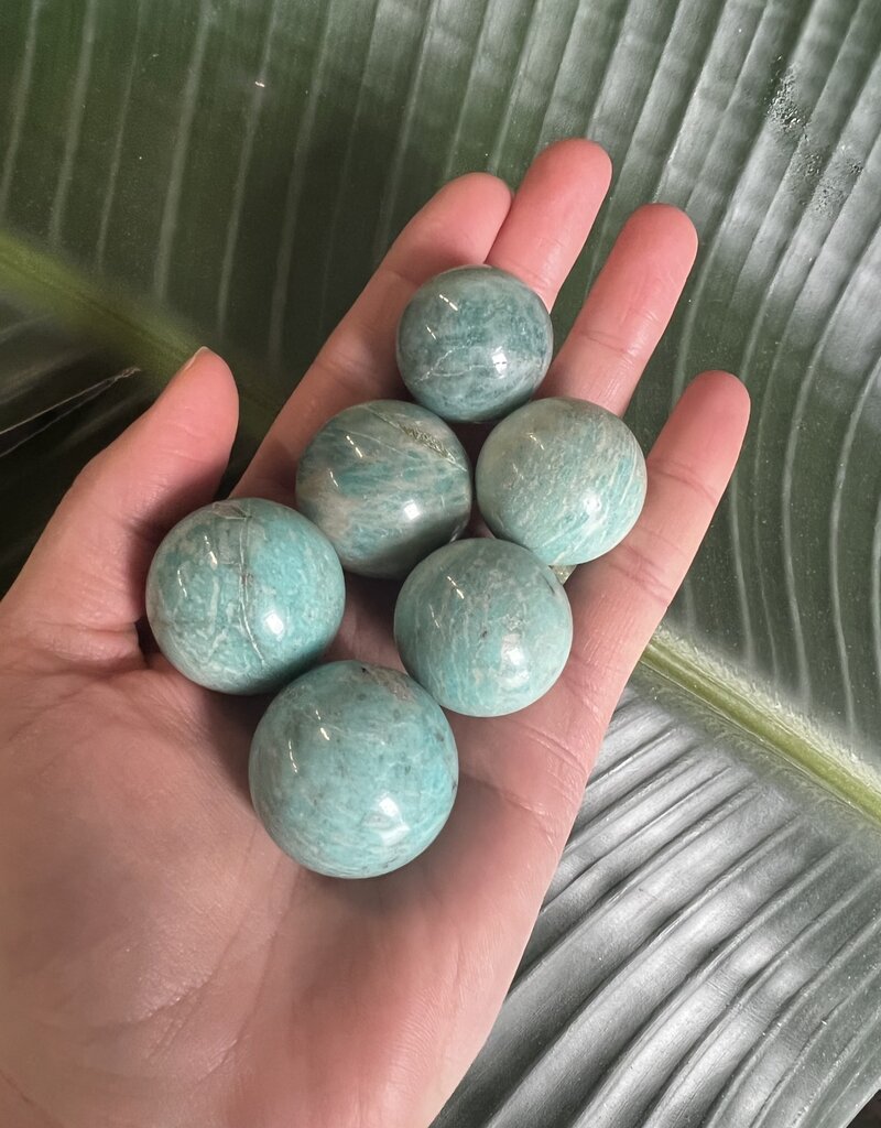 Amazonite Sphere, 25-29mm