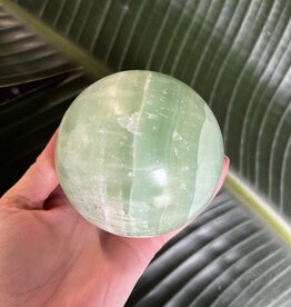 Pistachio Calcite Sphere, 85-89mm *disc.*