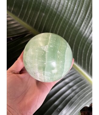 Pistachio Calcite Sphere, 85-89mm *disc.*