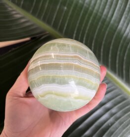 Pistachio Calcite Sphere, 90-94mm *disc.*