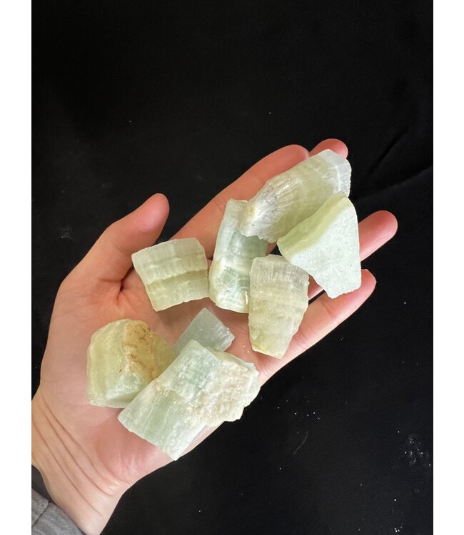 Rough Pistachio Calcite Size Small 100gr/500gr Bulk Pack