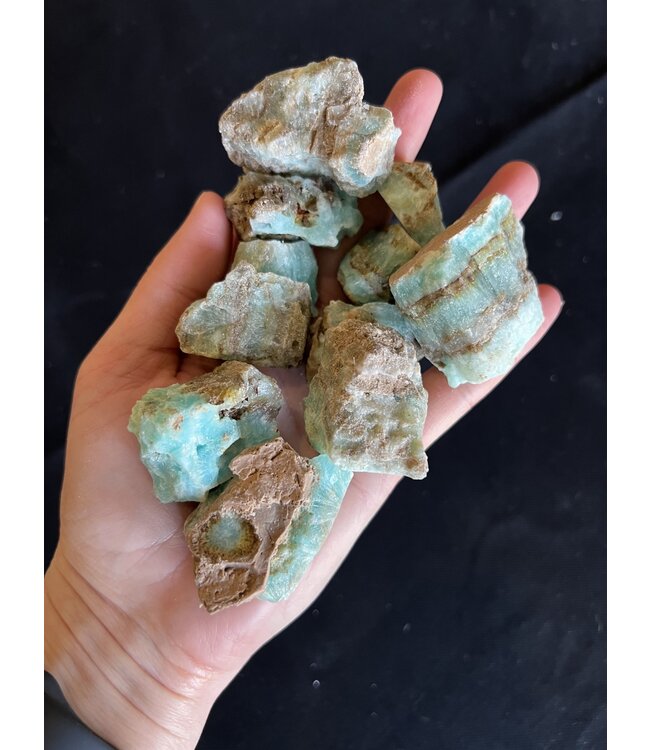 Rough Blue Aragonite Size Small 100gr/500gr Bulk Pack