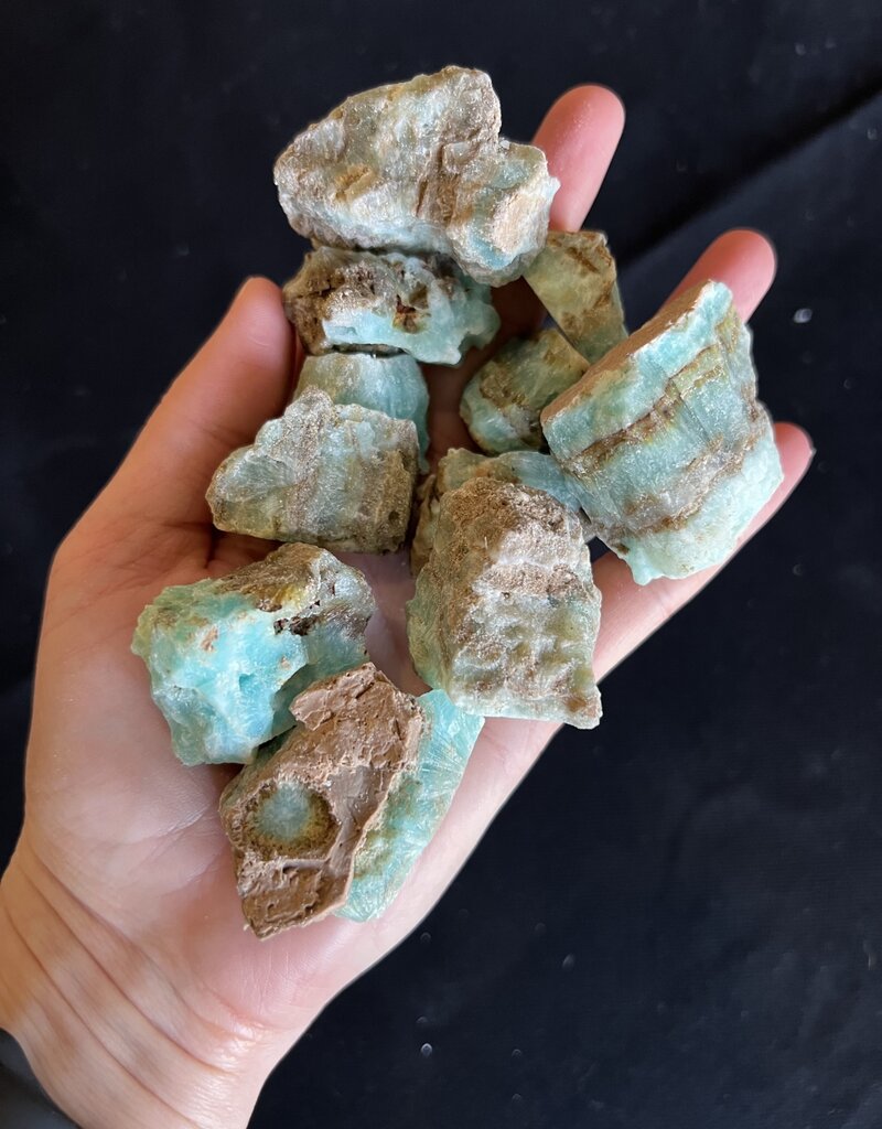 Rough Blue Aragonite Size Small 100gr/500gr Bulk Pack