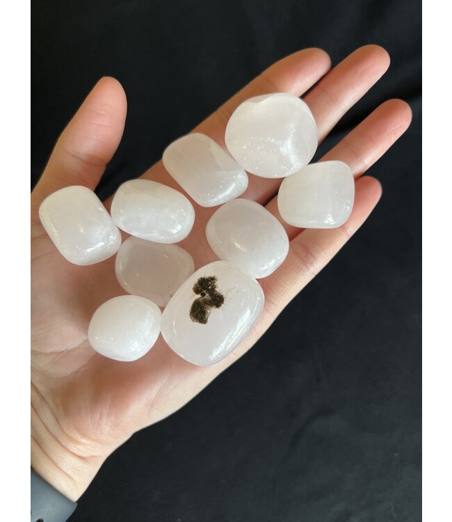 Mangano Calcite Tumbled Stones, Size Medium, purchase individual or bulk