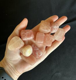Rose Calcite Tumbled Stones, Size Medium, purchase individual or bulk