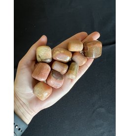 Peach Calcite Tumbled Stones, Size Medium, purchase individual or bulk