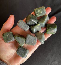 Nephrite Tumbled Stones, Size Medium, purchase individual or bulk