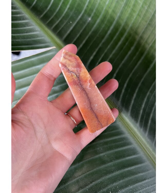Peach Calcite Point, Size X-Large [100-124gr]