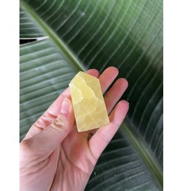 Lemon Calcite Point, Size Large [75-99gr]