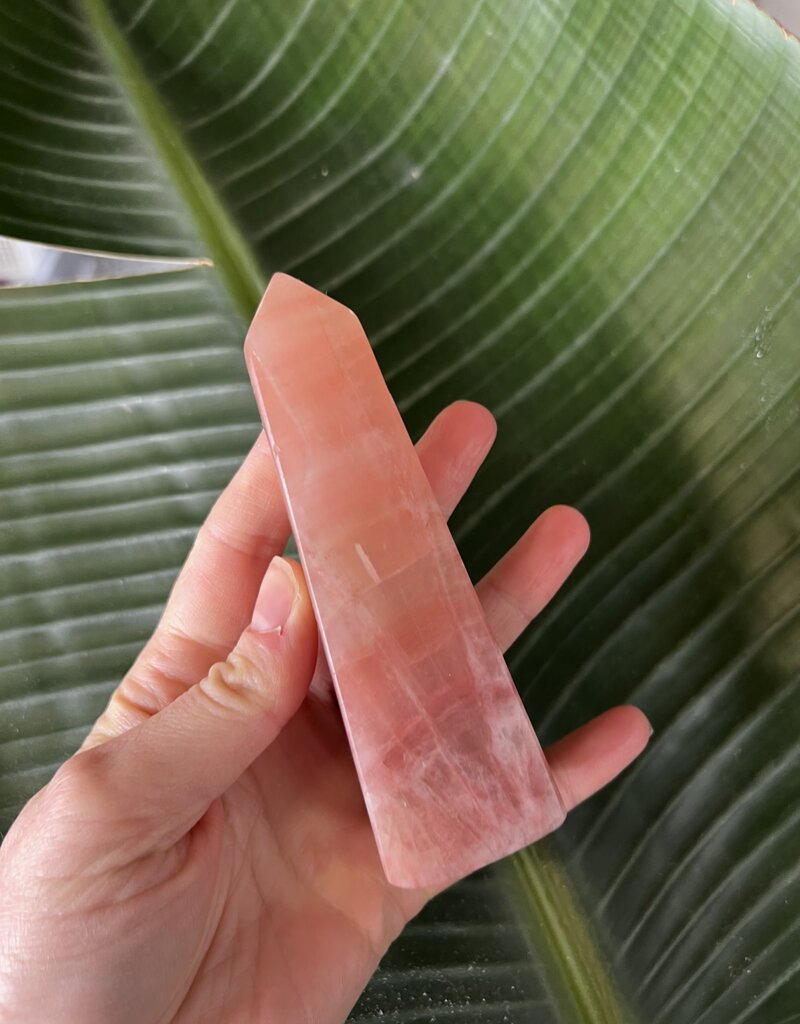 Rose Calcite Point, Size Dino [250-274gr]