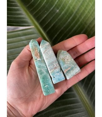 Blue Aragonite Point, Size Small  [25-49gr]