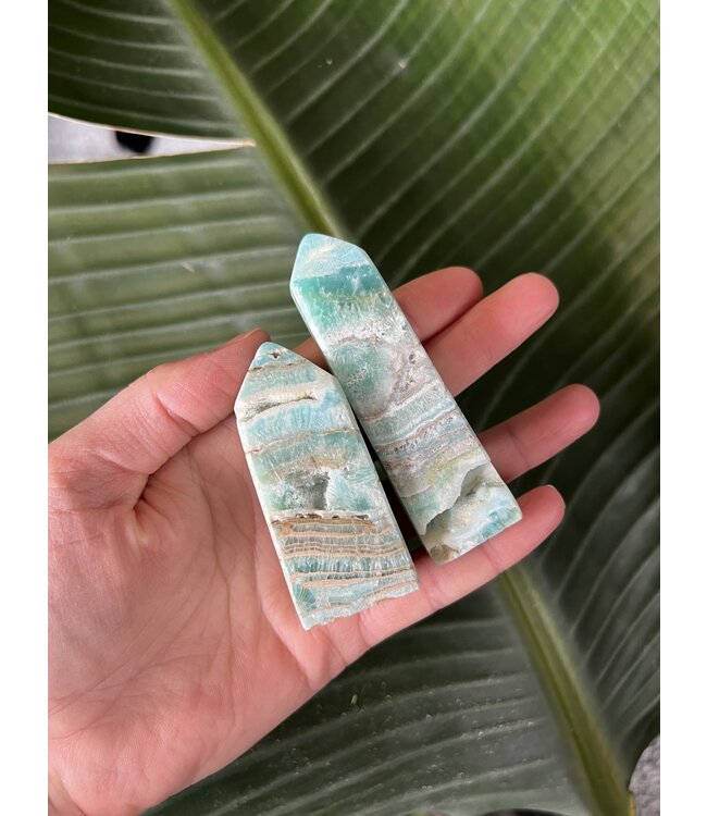 Blue Aragonite Point, Size Large  [75-99gr]