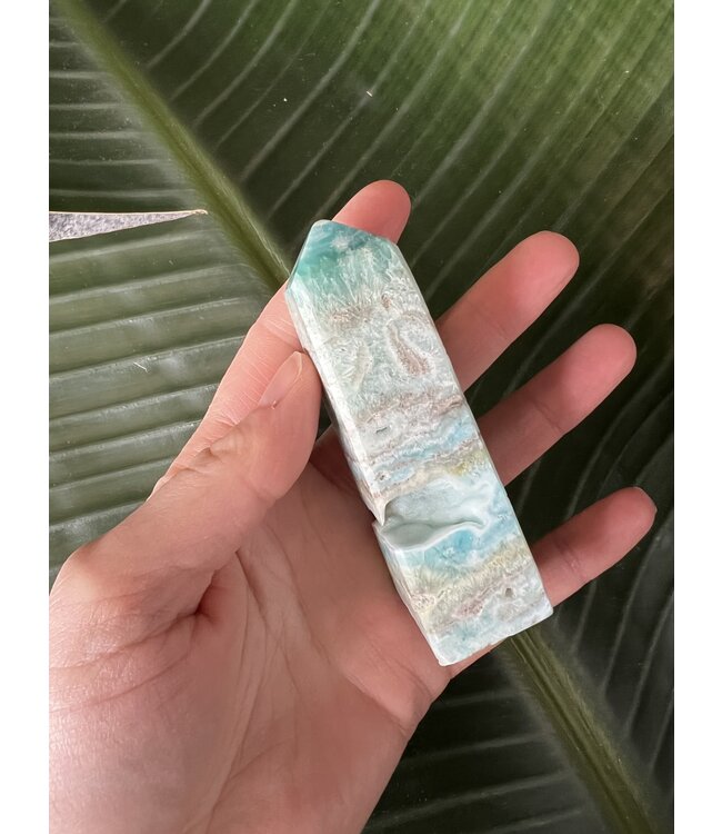 Blue Aragonite Point, Size X-Large [100-124gr]