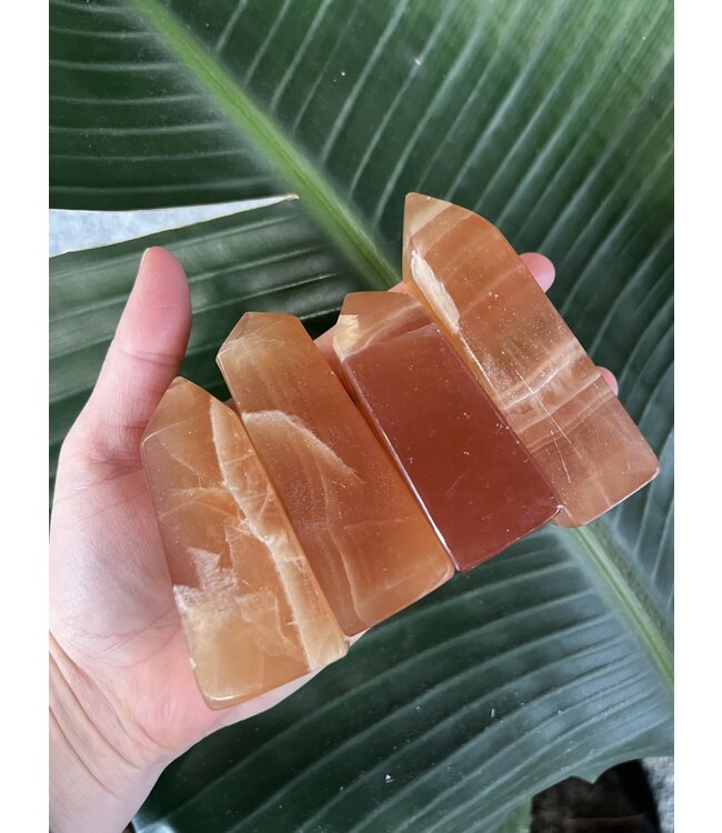 Honey Calcite Point, Size Jumbo [150-174gr]