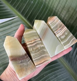 Green Banded Onyx Point, Size Dino [250-274gr]