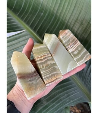 Green Banded Onyx Point, Size Dino [250-274gr]