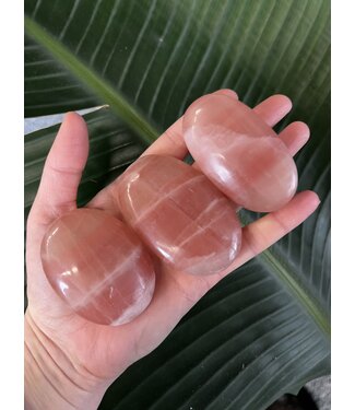 Rose Calcite Palm, Size Medium [100-124gr]