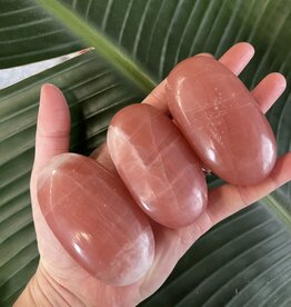 Rose Calcite Palm, Size Large [125-149gr]