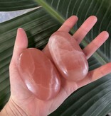 Rose Calcite Palm, Size X-Large [150-174gr]