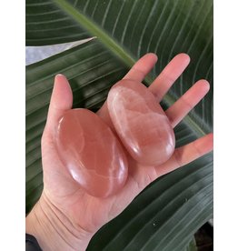 Rose Calcite Palm, Size X-Large [150-174gr]