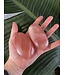 Rose Calcite Palm, Size X-Large [150-174gr]