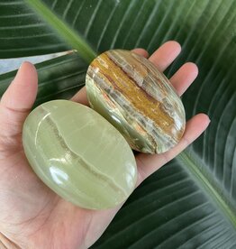 Green Banded Onyx Palm, Size X-Large [150-174gr]