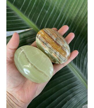 Green Banded Onyx Palm, Size X-Large [150-174gr]