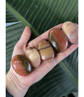 Peach Calcite Palm, Size XX-Small [25-49gr]