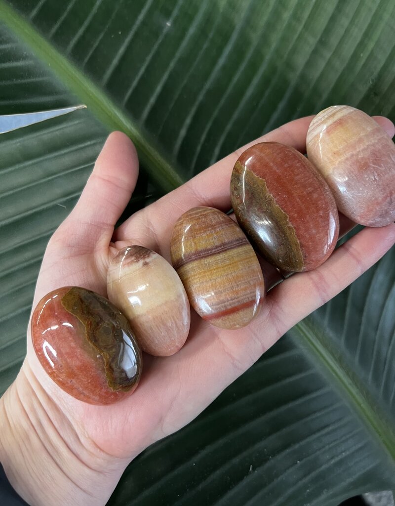 Peach Calcite Palm, Size XX-Small [25-49gr]