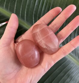 Rose Calcite Palm, Size X-Small [50-74gr]