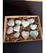 Blue Aragonite Hearts 1KG bulk lot