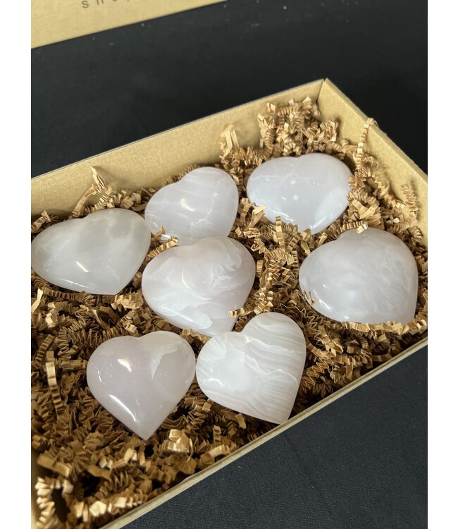 Mangano Calcite Hearts 1KG bulk lot