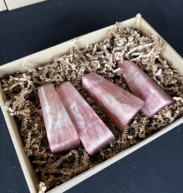 Rose Calcite Points 1KG bulk lot